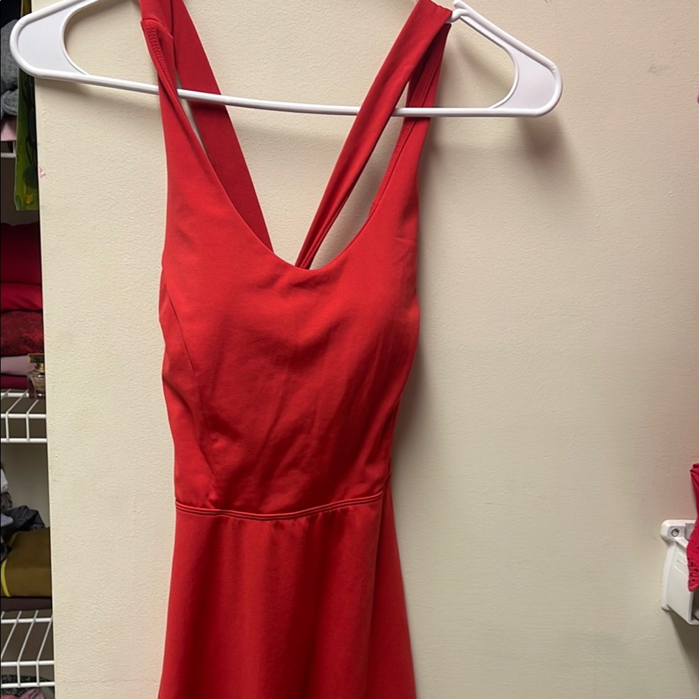 Elegant Red Sleeveless Dress